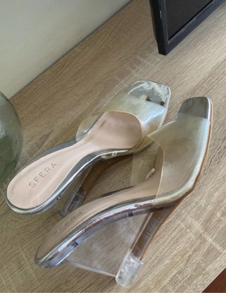 Sandalias Sfera Plataforma Transparente