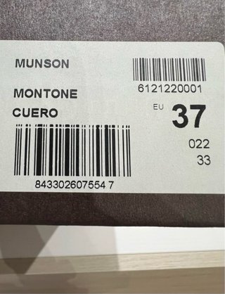 Botín Neosens Talla 37 Marrón/Naranja