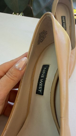 Nine West tacones de cuero