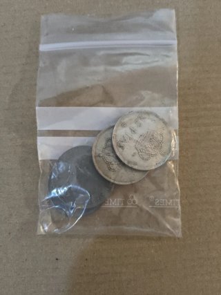 4 Monedas 25 Pesetas Corona