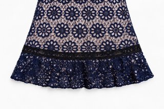 Nuevo Vestido de encaje floral para eventos