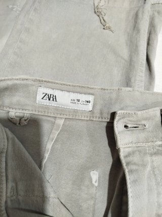 Pantalón Zara Gris Unisex 10 años