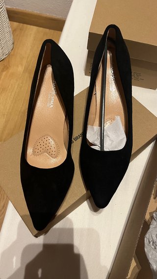 Zapatos de ante negros