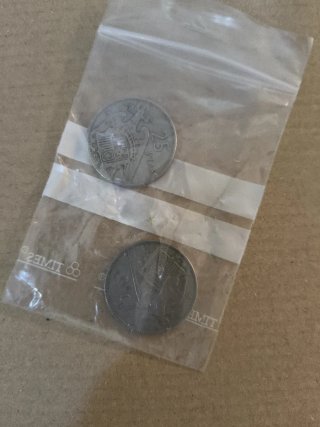2 Monedas 25 Pesetas