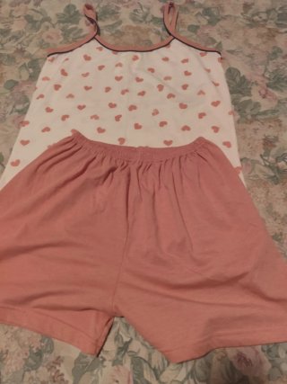 Pijama corto mujer verano corazones