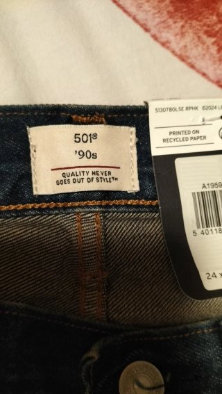 Levi's 501 90s Jeans Azules Nuevos