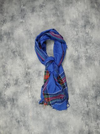 Pañuelo Estampado Cuadros Azul