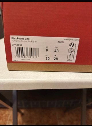 Zapatillas Puma Negras Nuevas
