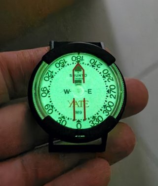 1976 SUUNTO M9 "YATE" Brújula táctica vintage rare