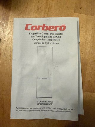 Nevera Corberó blanca ESCUCHO OFERTAS