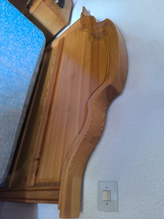 Cabecero Cama Pino Macizo Estilo Provenzal 135