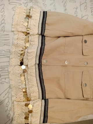 Lote 2 cazadoras mujer beige y azul