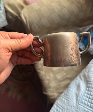 Juego de tetera y jarra de metal