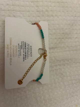 Pulsera Oso Acero Dorado Multicolor