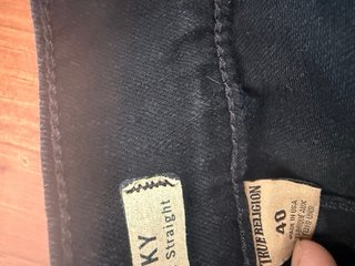 True Religion Tejano Negro Talla W32 L32