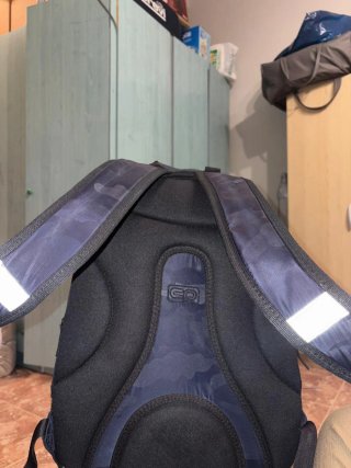 Mochila CoolPack azul de camuflaje