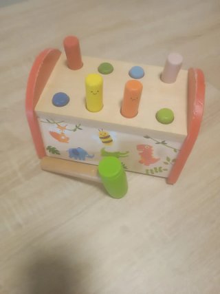 Caja de martillar de madera para bebé