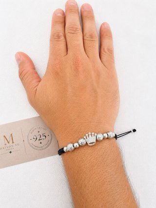 2 Pulseras Plata Ley 925 Medalla Rolex