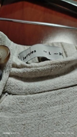 Pantalón culotte beige