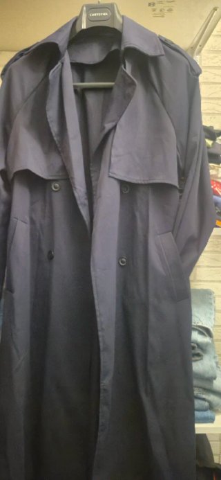 Gabardina Larga Azul