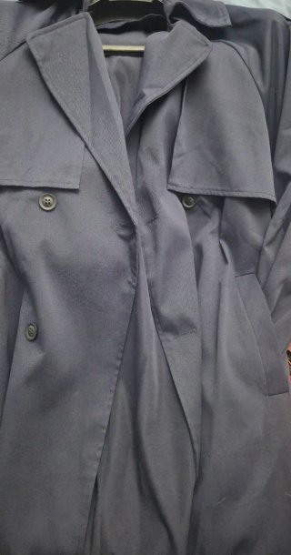 Gabardina Larga Azul