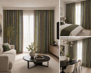 Juego Cortinas (4)con Blackout Desmontable 252x134