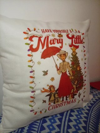 Federa cuscino Mary Poppins Natale