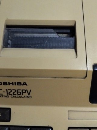 Calculadora Toshiba BC-1226PV Impresora Vintage