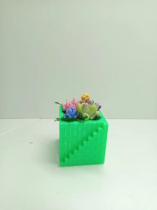 Arreglo floral vela cactus y suculentas