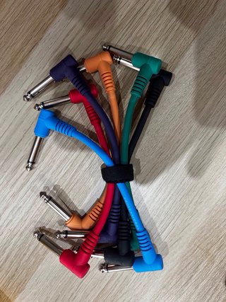 Cables para pedales de guitarra (varios colores)