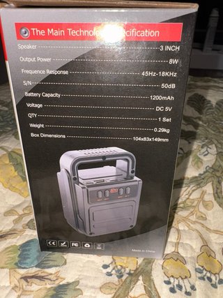 Altavoz Bluetooth Sing-e Super Bass 3