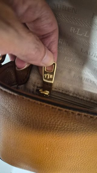 Bolso bandolera Ralph Lauren marrón