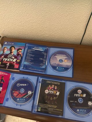 Lote PS4: Horizon, FIFA 18 y FIFA 19
