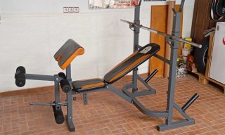 Banco de pesas multifuncional