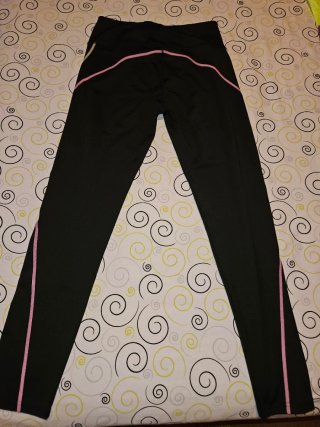 Mallas deportivas mujer negro y rosa