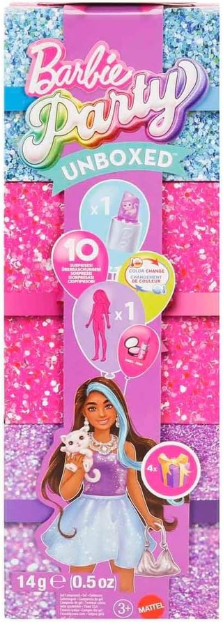 Muñeca Barbie Party Unboxed con Accesorios NUEVA