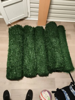 Seto artificial 1x3m verde