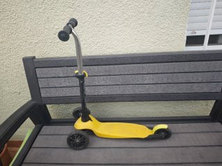 Patinete 3 Ruedas Amarillo Decathlon