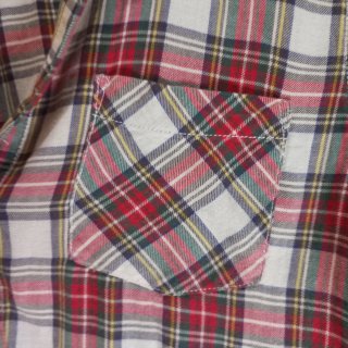 Camisa cuadros mujer roja y blanca