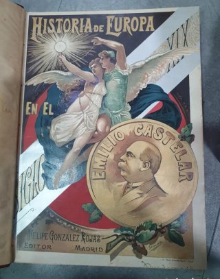 Castelar. Historia de Europa en el s. XIX. 6 Tomos