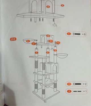 Árbol rascador para gatos PT18- NUEVO