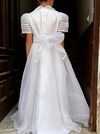 Traje Comunión Niña Talla 10Años Blanco