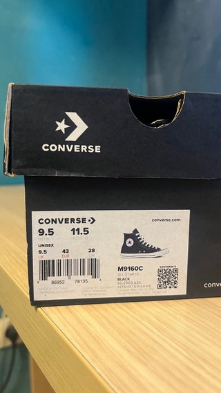 Converse All Star Hi Negras originales