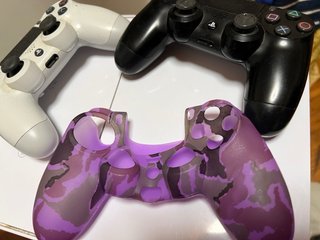 Funda Mando PS4 Camuflaje Morado