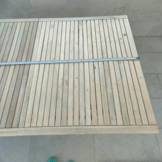 Mesa de exterior extensible de teca