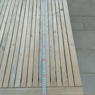 Mesa de exterior extensible de teca