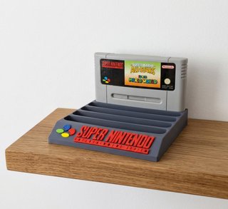 Expositor para juegos Súper Nintendo SNES PAL 3D