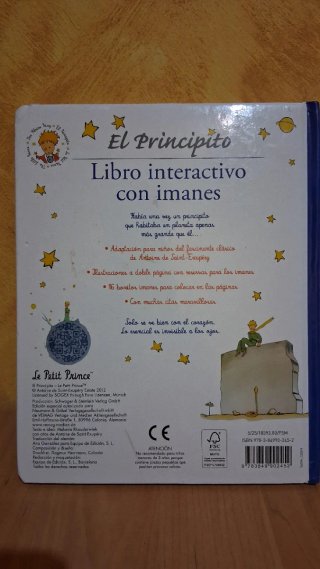 Libro El Principito con Imanes