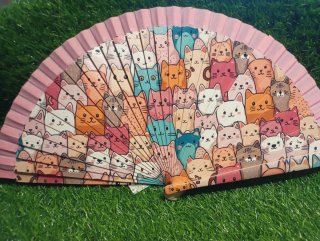 Abanicos con estampado de gatos. Varios modelos