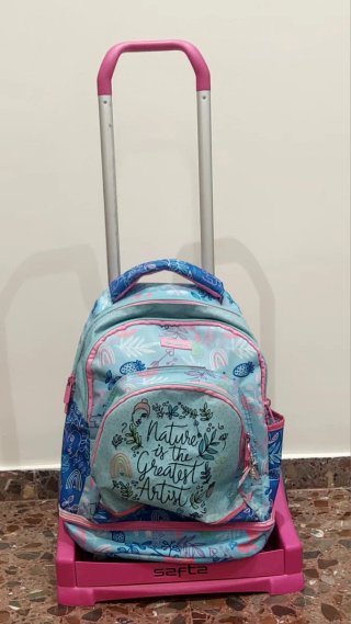 Pack Safta: Mochila con Carro, Estuche y Neceser